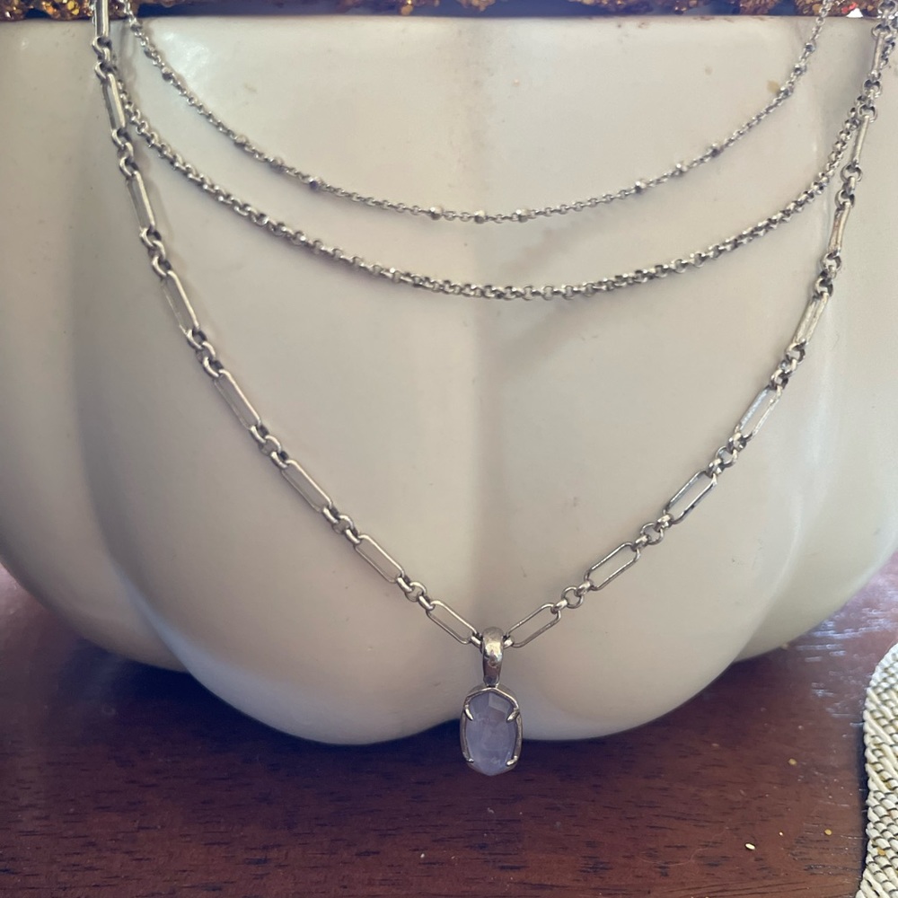 Kendra Scott Elisa lilac necklace